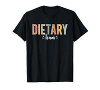 Dietary Team Appreciation Week Healthcare Retro Leopard T-Shirt