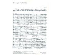 Dietrich Buxtehude-Das neugeborne Kindelein-SATB, 3 Violins and BC