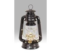 Dietz Original 76 Oil Lamp Burning Lantern Black with Gold Trim