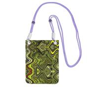DIEzig Abstract Green Snake Printing Crossbody Phone Case For Adult Wallet Crossbody Shoulder Bag With Detachable Shoulder Strap