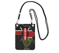 DIEzig Africa In Profile Kenya Printing Crossbody Phone Case For Adult Wallet Crossbody Shoulder Bag With Detachable Shoulder Strap