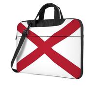 DIEzig Alabama State Flag Print Laptop Bag Oxford Cloth Shoulder Tote Soft Fabric Comfortable Padded Case For Everyday Use