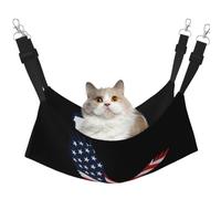 DIEzig Eagle Usa Flag Pattern Medium Cage Hammock Hanging Soft Bed For Kitten,Ferret,Puppy Or Small Pet