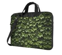 DIEzig Floral Swirls Ivy Print Laptop Bag Oxford Cloth Shoulder Tote Soft Fabric Comfortable Padded Case For Everyday Use