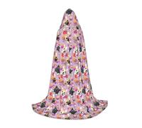 DIEzig French Little Bulldog Stage Performance Hooded Cape For Teenagers Gothic Fantasy Medieval Cosplay