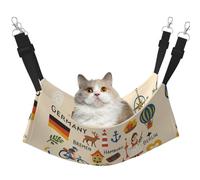 DIEzig Germany Cultural Symbols Illu Medium Cage Hammock Hanging Soft Bed For Kitten,Ferret,Puppy Or Small Pet