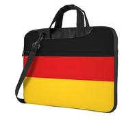 DIEzig Germany Flag Print Laptop Bag Oxford Cloth Shoulder Tote Soft Fabric Comfortable Padded Case For Everyday Use