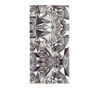 DIEzig Glitter Abstract Diamond Crystal Pattern Fashion Printed Long Bath Towel For Pool Side Seaside Holiday