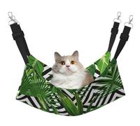 DIEzig Green Leaves Of Palm Tree Tropical Plant Medium Cage Hammock Hanging Soft Bed For Kitten,Ferret,Puppy Or Small Pet