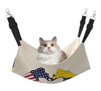 DIEzig Heart Shape Usa Venezuela Medium Cage Hammock Hanging Soft Bed For Kitten,Ferret,Puppy Or Small Pet