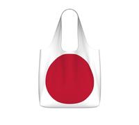 DIEzig Japanese flag Printed Foldable Tote Bag for Shopping, Reusable Grocery Bag, Lightweight Compact Travel Bag