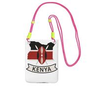 DIEzig Kenya National Printing Crossbody Phone Case For Adult Wallet Crossbody Shoulder Bag With Detachable Shoulder Strap