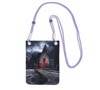 DIEzig Old Crypt Printing Crossbody Phone Case For Adult Wallet Crossbody Shoulder Bag With Detachable Shoulder Strap