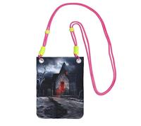 DIEzig Old Crypt Printing Crossbody Phone Case For Adult Wallet Crossbody Shoulder Bag With Detachable Shoulder Strap