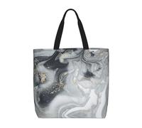 DIEzig Oriental Marble Stone 1-Pack Economical 15.7"X19.6" Tote Bags, Lightweight Largereusable Grocery Shopping Cloth Bags