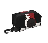 DIEzig Qatar Map Flag Holloween Dog Poop Bag Holder,Pet Poop Holder and Dispenser,Pet Walking Supplies