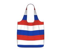 DIEzig Russian flag Printed Foldable Tote Bag for Shopping, Reusable Grocery Bag, Lightweight Compact Travel Bag
