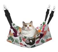 DIEzig Sloth In Pink Tropical Jungle Medium Cage Hammock Hanging Soft Bed For Kitten,Ferret,Puppy Or Small Pet