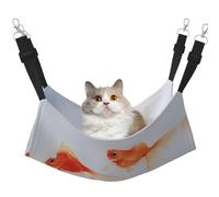 DIEzig Small Goldfish Swimming In The Water Medium Cage Hammock Hanging Soft Bed For Kitten,Ferret,Puppy Or Small Pet