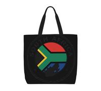 DIEzig South Africa Flag 1-Pack Economical 15.7"X19.6" Tote Bags, Lightweight Largereusable Grocery Shopping Cloth Bags