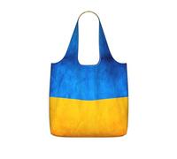 DIEzig Ukrainian flag Printed Foldable Tote Bag for Shopping, Reusable Grocery Bag, Lightweight Compact Travel Bag