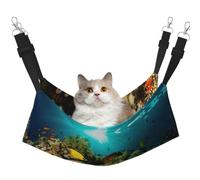 DIEzig Underwater World Hd Fish Medium Cage Hammock Hanging Soft Bed For Kitten,Ferret,Puppy Or Small Pet