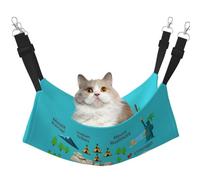 DIEzig Usa Landmarks And Symbols Medium Cage Hammock Hanging Soft Bed For Kitten,Ferret,Puppy Or Small Pet
