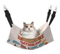DIEzig Welcome To Switzerland Travel Medium Cage Hammock Hanging Soft Bed For Kitten,Ferret,Puppy Or Small Pet