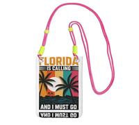 DIEzig We'Re Going To Florida Printing Crossbody Phone Case For Adult Wallet Crossbody Shoulder Bag With Detachable Shoulder Strap