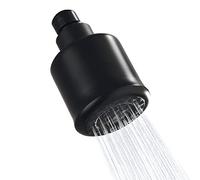 DIFEINI High Pressure Shower Head Brass Fixed Shower Head with Adjustable 360° Swivel Ball Joint Rain Showerhead Matte Black 2202B