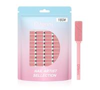 Difenni Small Sanding Bands Nail Drill Bits,100 Pcs Sanding Bands for Nail Drill with 3.1mm Mandrel Bit 180 Fine Grit Nail File for Acrylic Nails Gel Removing Shaping Manicures and Pedicure,Nude Pink