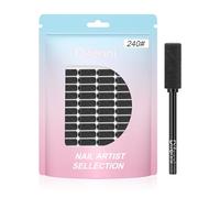 Difenni Small Sanding Bands Nail Drill Bits,100 Pcs Sanding Bands for Nail Drill with 3.1mm Mandrel Bit 240 Fine Grit Nail File for Acrylic Nails Gel Removing Shaping Manicures and Pedicure,Black