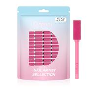 Difenni Small Sanding Bands Nail Drill Bits,100 Pcs Sanding Bands for Nail Drill with 3.1mm Mandrel Bit 240 Fine Grit Nail File for Acrylic Nails Gel Removing Shaping Manicures and Pedicure,Pink