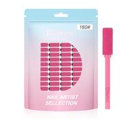 Difenni Small Sanding Bands Nail Drill Bits,100 Pcs Sanding Bands for Nail Drill with 3.1mm Mandrel Bit 180 Fine Grit Nail File for Acrylic Nails Gel Removing Shaping Manicures and Pedicure,Pink