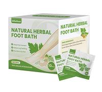 Difethen Natural Mugwort/Wormwood Herbal Foot Soak,Lymphatic Ginger Foot Bath Bag, Anti-Swelling Foot SPA Promote Metabolism, Foot Care 15g/PCS (10PCS)