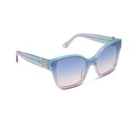 DIFF Wicked Glinda Upland Butterfly Square Sunglasses for Women | Blue Pink + Blue to Pink Gradient | 100% UV Protection