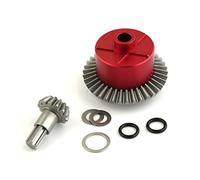 Differ Set 37T 1.35M ARA310956 w/ #45 Steel Input Gear 13T ARA311031 for Arrma Granite Typhon Big Rock Senton Vorteks Vendtta 3S Outcast Kraton 4S Upgrade Parts (Red)