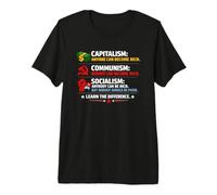 Difference Between Capitalism Communism Socialism Premium T-Shirt