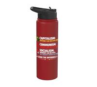 Difference Between Capitalism Communism Socialism Stainless Steel Insulated Water Bottle