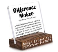 Difference Maker Definition Thank you Appreciation Gift for Nurse, Doctor, Women, Employee, Coworker, Leader, Boss, Teacher, Coach, Mentor, Decor Signs Plaques VBD14