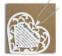Difference Maker Team Appreciation Thank You Gifts for Employees, Coworkers, Nurse, Doctor, Boss, Leader, Assistant, Leaving, Going Away, Promotion Gifts Heart Hanging Ornament SXX30