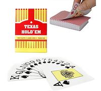 Difference U Standard Playing Card【1 Deck of RED】 Poker Cards, Waterproof 100% Plastic Playing Cards, Poker Cards Professional for Texas Hold'em, Blackjack, Casino Grade