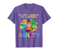 Different Ability Horse Autism Awareness Puzzle Inclusion T-Shirt, Men, Purple Heather, Medium