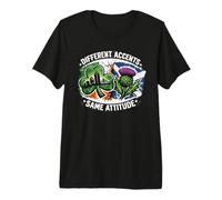 Different Accents Same Attitude Boston Scotland Premium T-Shirt