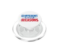 Different Because Reasons Funny Political Satire PopSockets PopGrip for MagSafe