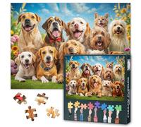 Different Breeds of Dogs Jigsaw Puzzles 1000 Pieces for Adults Difficult Challenge Happy Dogs Puzzles for Adults Gifts Family Party Jigsaw Puzzle for Home Decoration 27.5"X19.7"