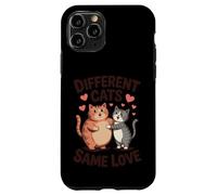 Different Cats Same Love Cute Feline Hugging Design Case for iPhone 11 Pro