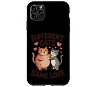 Different Cats Same Love Cute Feline Hugging Design Case for iPhone 11 Pro Max
