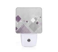 Different Colored Squares Led Night Light Plug in, Modern Nightlight Dusk to Dawn Sensor Wall Night Lights for Hallway Bedroom Stairway