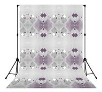 Different Colored Squares Printed Photography Drape, Foldable Polyester Background, Easy Hang Rod Pocket Studio Prop
